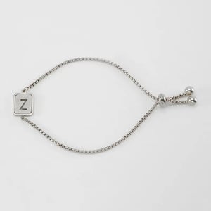 1 Stück Simple Series Daily Letter Titanstahl 18 Karat vergoldete Damen-Kettenarmbänder h5 Bild2