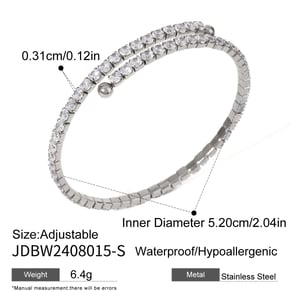 1 Stück luxuriöse Serie Sexy ringförmige Edelstahl vergoldete Damenarmreifen h5 