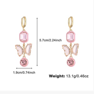 1 Paar Romantische Serie Elegante Herz Legierung Damen Ohrringe Set h5 