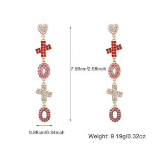 1 Piece Exquisite Series Sparkling Heart Shape Gold Color Alloy Knitted Women's Layered Necklaces h5