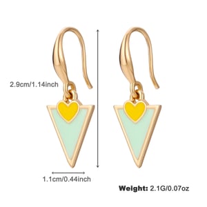 1 Pair Romantic Series Color of Macaron Rainbow Shape Drop Oil Alloy Women's Drop Earrings h5