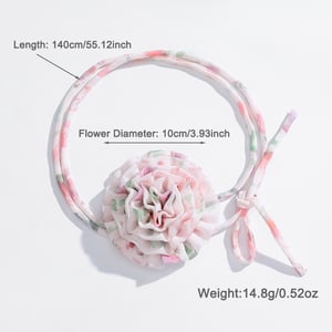 1 Piece Gorgeous Series Designable Flower Shape Organza Lightweight Women's Chokers h5