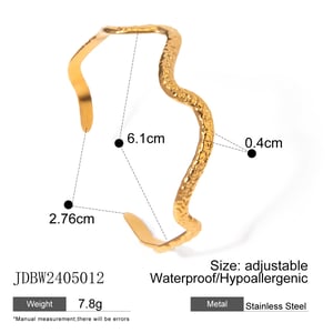 1 Piece Simple Series  style Geometric Stainless Steel Women Bangles h5