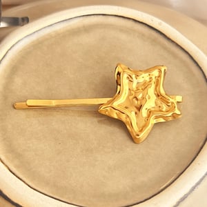 1 Piece Exquisite Series Classic Shell Shape Stainless Steel Gold Color Women's Hair Clips h5