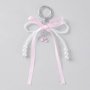 1 Piece Romantic Series Sweet Bow Knot Alloy Artificial Pearl Women's Bag Charms h5 
