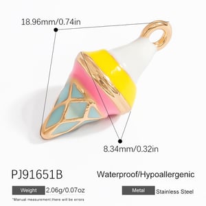 1 Piece Romantic Series Daily Charming Plant Colorful Alloy Gold Color Women's Pendants h5