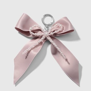 1 Piece Romantic Series Sweet Bow Knot Resin Artificial Pearl Women's Bag Charms h5