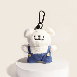 1 Piece Cute Puppy Wearing Overalls Women's Bag Charms h5