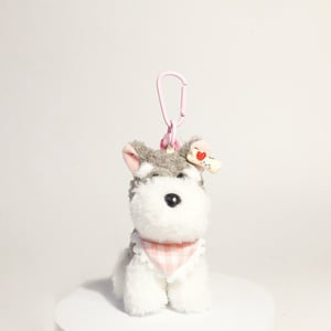 1 Piece Cute Schnauzer Women's Bag Charms h5