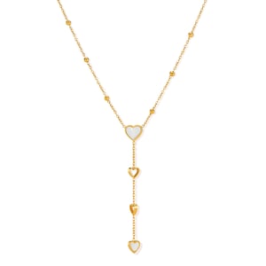 1 Piece Simple Series Elegant Heart Stainless Steel Women's Chain Necklaces h5