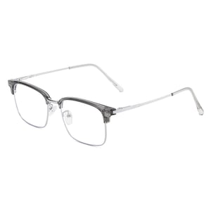 1 Pair Casual Semi Framed Square Shaped Blue - light Blocking Glasses h5