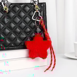1 Piece Cute Plush Star Women's Bag Charms h5