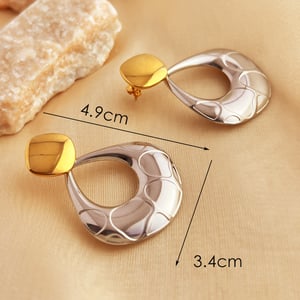 1 Pair Simple Mixed Color Stainless Steel Women's Drop Earrings h5