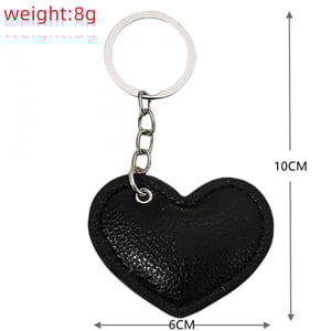 1 Piece Retro Leather Heart Women's Bag Charms h5 Picture2