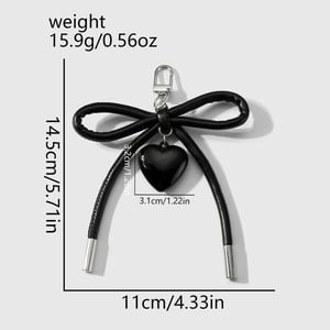 1 Piece Simple Leather Bow Knot Women's Bag Charms h5 Picture2