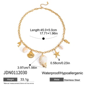 1 Pair Simple Series Vacation Turtle Stainless Steel   Gold Color  Shell Women's Drop Earrings h5