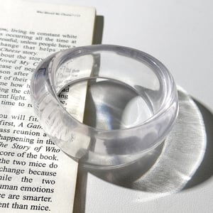1 Piece Light Luxury Vintage Swoosh Resinous Women's Bangles h5