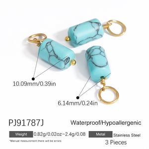 Geometric Natural Stone DIY Pendants h5