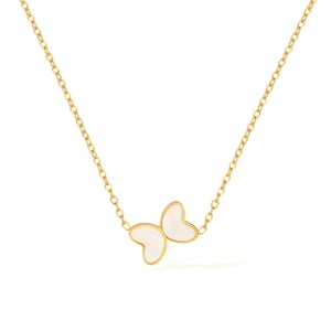 1 Stück Simple Series Daily Animal Edelstahl Goldfarben Damen-Anhänger Halsketten h5 Bild2