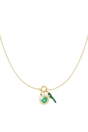 Green heart DIY necklace h5 Picture3