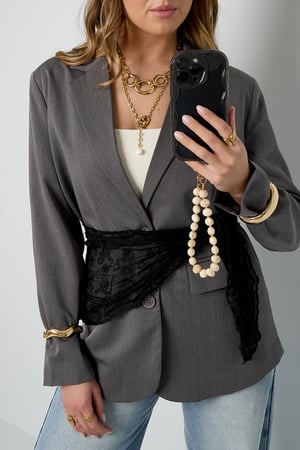 Halskette mit runden Statement-Ohrringen h5 Bild2