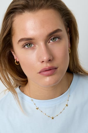 Halskette mit Sternen und Steinen h5 Bild2