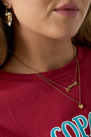 Mehrreihige Halskette mit Herz h5 Bild3