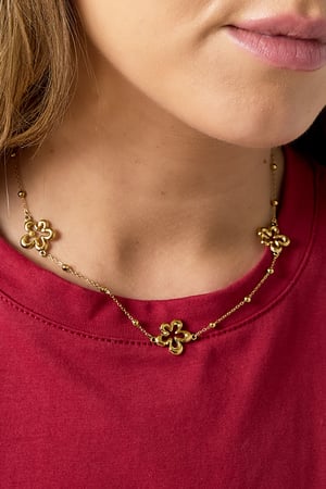 Halskette mit korallenförmigen Blüten h5 Bild2