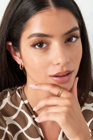 Ring thick link - Silver Color color h5 Picture2