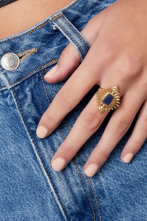 ring vintage look with stone h5 Picture3