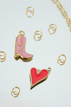 Charm glänzendes Herz h5 Bild2