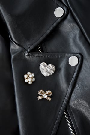 Broches glamour - Couleur or blanc h5 Image2