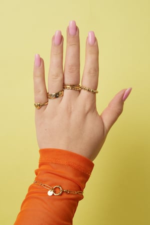 Bague imposante ornée de perles h5 Image2