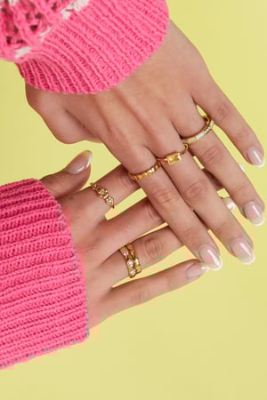 Ring mit rechteckigem Statement-Stein h5 Bild2