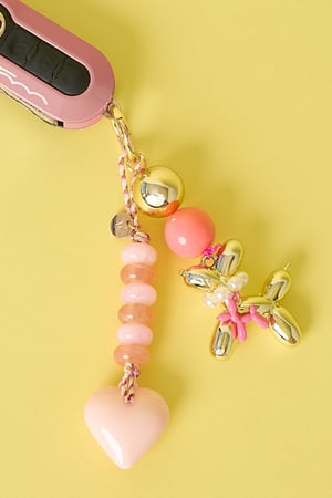 Taschenanhänger Herz, lässig, Acryl, Alltagsaccessoires h5 Bild2