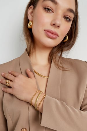 Bilezik Boncuk Gold Stainless Steel h5 Resim3