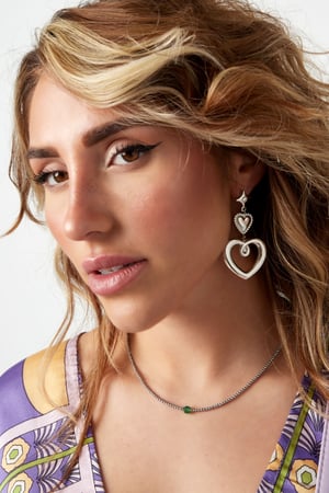 Charms para pendientes llamativos - acero inoxidable plateado h5 Imagen2