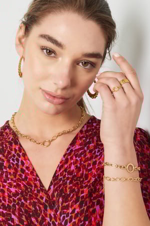 Link bracelet round - Gold Color Stainless Steel h5 Picture2