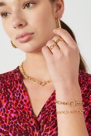 Link bracelet round - Gold Color Stainless Steel h5 Picture4