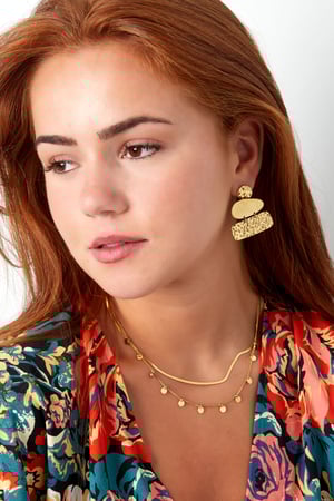 boucles d'oreilles irrégulières en acier inoxydable h5 Image2