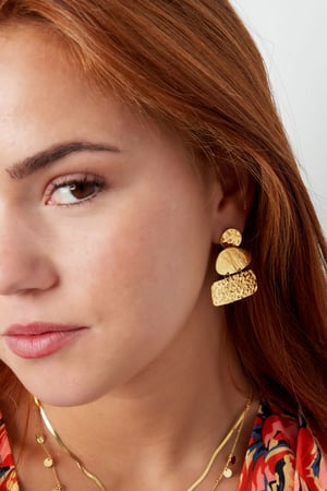 boucles d'oreilles irrégulières en acier inoxydable h5 Image3