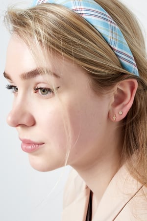 Ohrstecker chic - Goldfarbe/multi Kupfer h5 Bild4