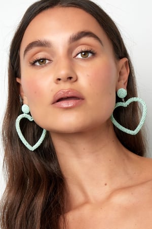 Earrings beads candy - blue Stainless Steel h5 Picture4