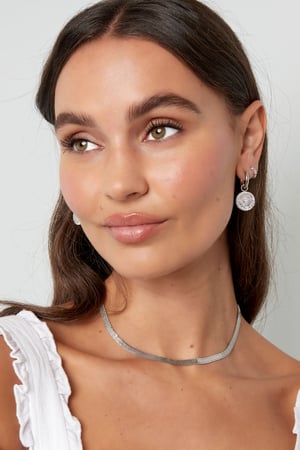 Earrings eye coin - Gold Color Stainless Steel h5 Picture4