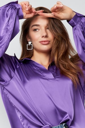 Ohrringe glänzend quadratisch  h5 Bild3