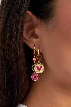 Orecchini cuore luminoso h5 Immagine3