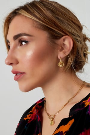 elongated earrings with flower h5 Picture3