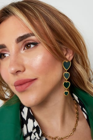 Earrings 4 hearts in a row h5 Picture2