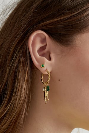 Earrings with hand and pearl pendants h5 Picture3
