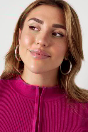 Twisted stripe earrings - Silver Color color h5 Picture2